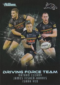 2023 NRL Traders Titanium - Driving Force Team Parallel Case Card #DFP11 Penrith Panthers Front